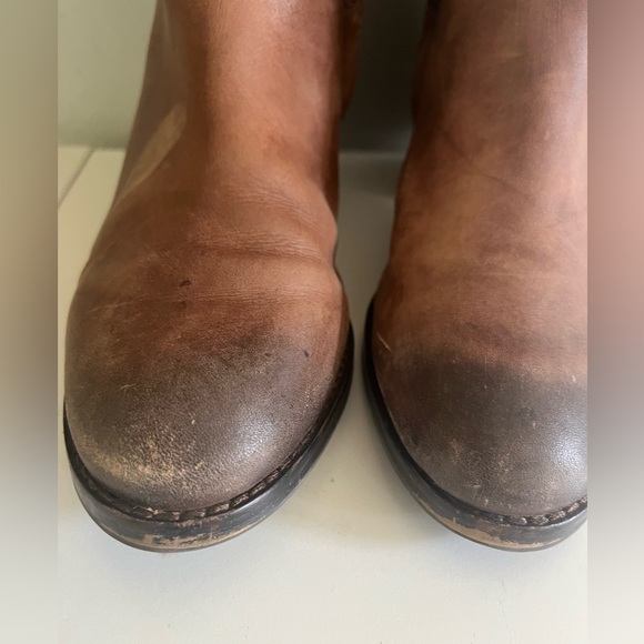 Arturo Chiang Tall Distressed Leather Riding Boot size 6.5 - Picture 10 of 12